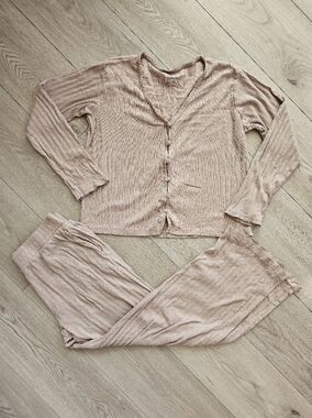 Joie Organic Pointelle Ribbed Pajama Set, Small